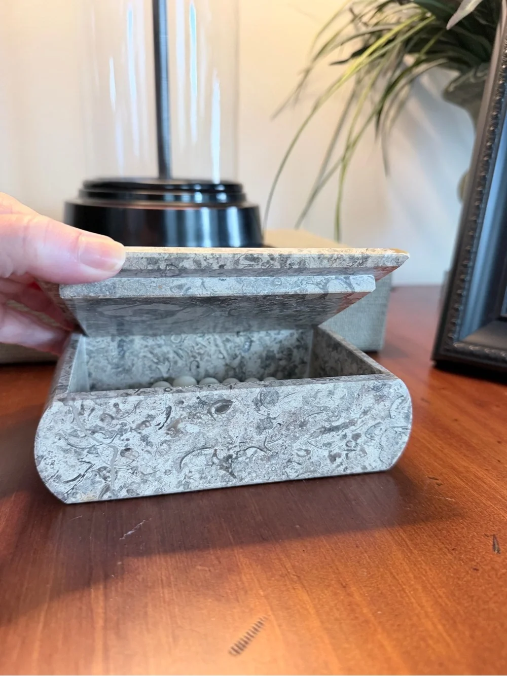 Fossil Stone Keepsake Box